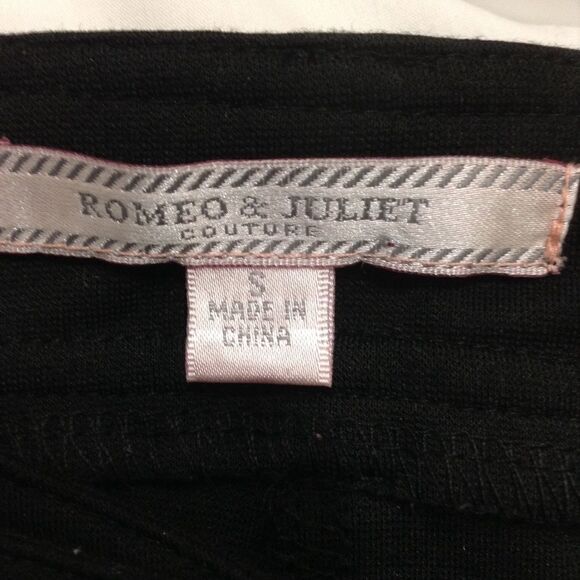 Romeo & Juliet Couture Tuxedo Style Leggins Sz S - Picture 3 of 8